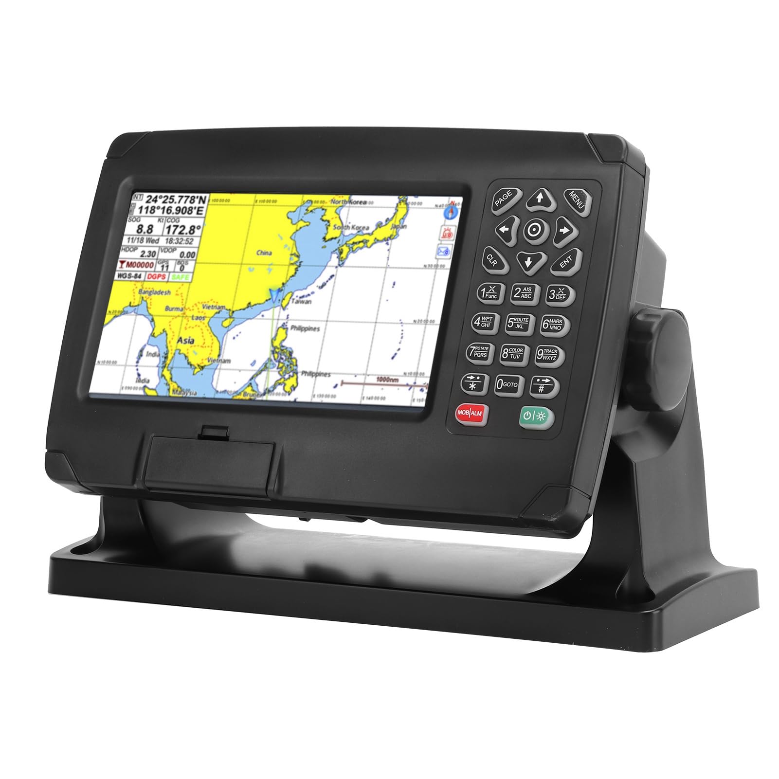 Klatata GPS Chart Plotter Transponder di navigatore satellitare con antenna GNSS a doppia mappa IPX6 per barca marina