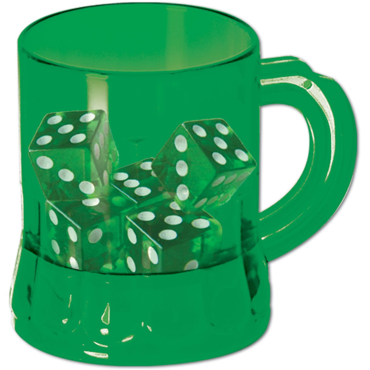Changer de la routine avec le St Pat's Mug Shot avec dés pour vos soirées
