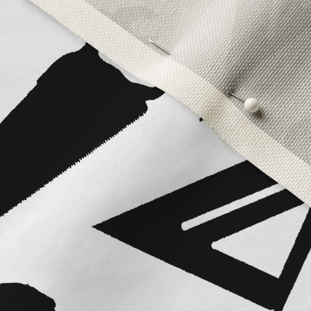 Spoonflower Fabric - Masculine Construction Tools Tool Box Hammer Wrench Black White Printed on Upholstery Velvet Fabric Fat Quarter - Upholstery Home Decor Bottomweight Apparel