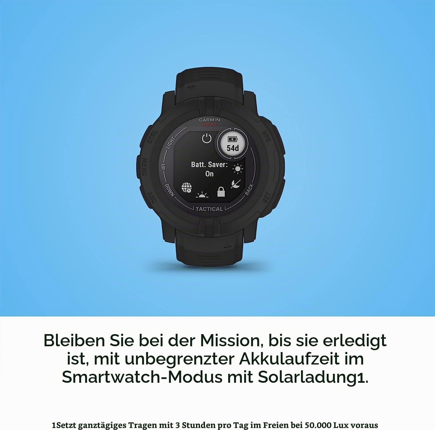 Garmin Instinct 2X Solar Tactical Edition Black WW Smart Watch