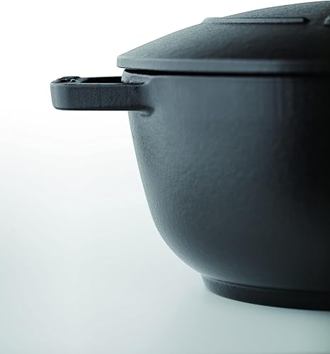 Miniatura 2 de Staub Wa-NABE 40501-005 Black M - Olla de hierro fundido de doble mano, 2 piezas, compatible con inducción, 7.1 pulgadas (7.1 in)