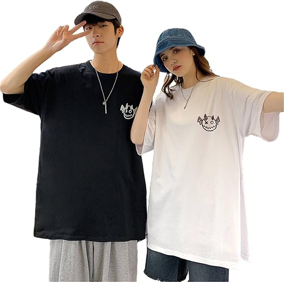 Amazon ペアルック カップル Tシャツ お揃い 半袖 夏 メンズ トップス レディース 大きいサイズ ゆったり 可愛い 男女兼用 カジュアル シンプル M L Ll 3l Tシャツ カットソー 通販