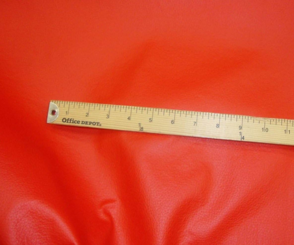 luvfabrics champion Leather Faux Vinyl Red Vinyl Upholstery Faux Leather Fabric Sold BTY 54 Wide SHIPS ROLLED
