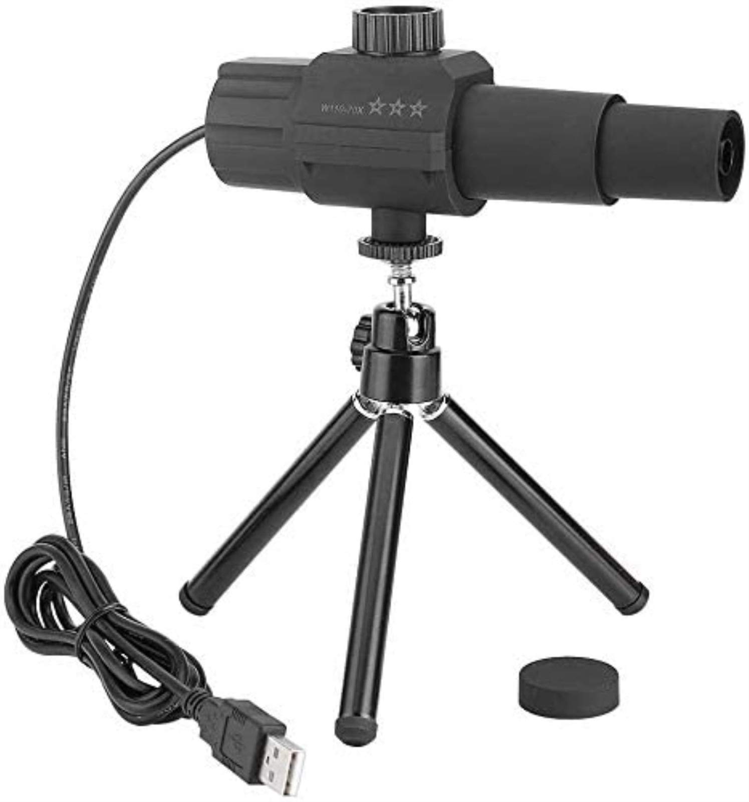 LYGXWJFC Monokulare für Erwachsene, Hochleistungs-Kamerateleskop, 2 Megapixel, 70-Fach Zoomobjektiv, intelligente Bewegungserkennung, USB-Digitalteleskop mit Stativ für