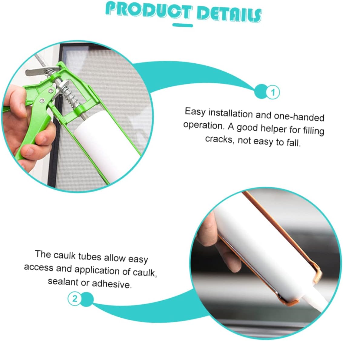 8pcs Empty Plastic Caulk Tube Caulking Empty Tube Sealant for Adhesive Sealing Putty Versatile Repair Tool
