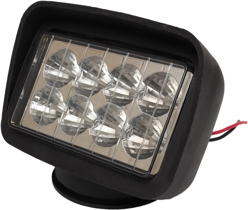 LED Headlight 40W 6577801 Front Light with Rubber Bezel Compatible with Bobcat Skid Steer Loader 463 553 653 763 773 7753 953 963 S70 Excavator 335 337 341 425 428 430 435 E14 E16 E26 E32