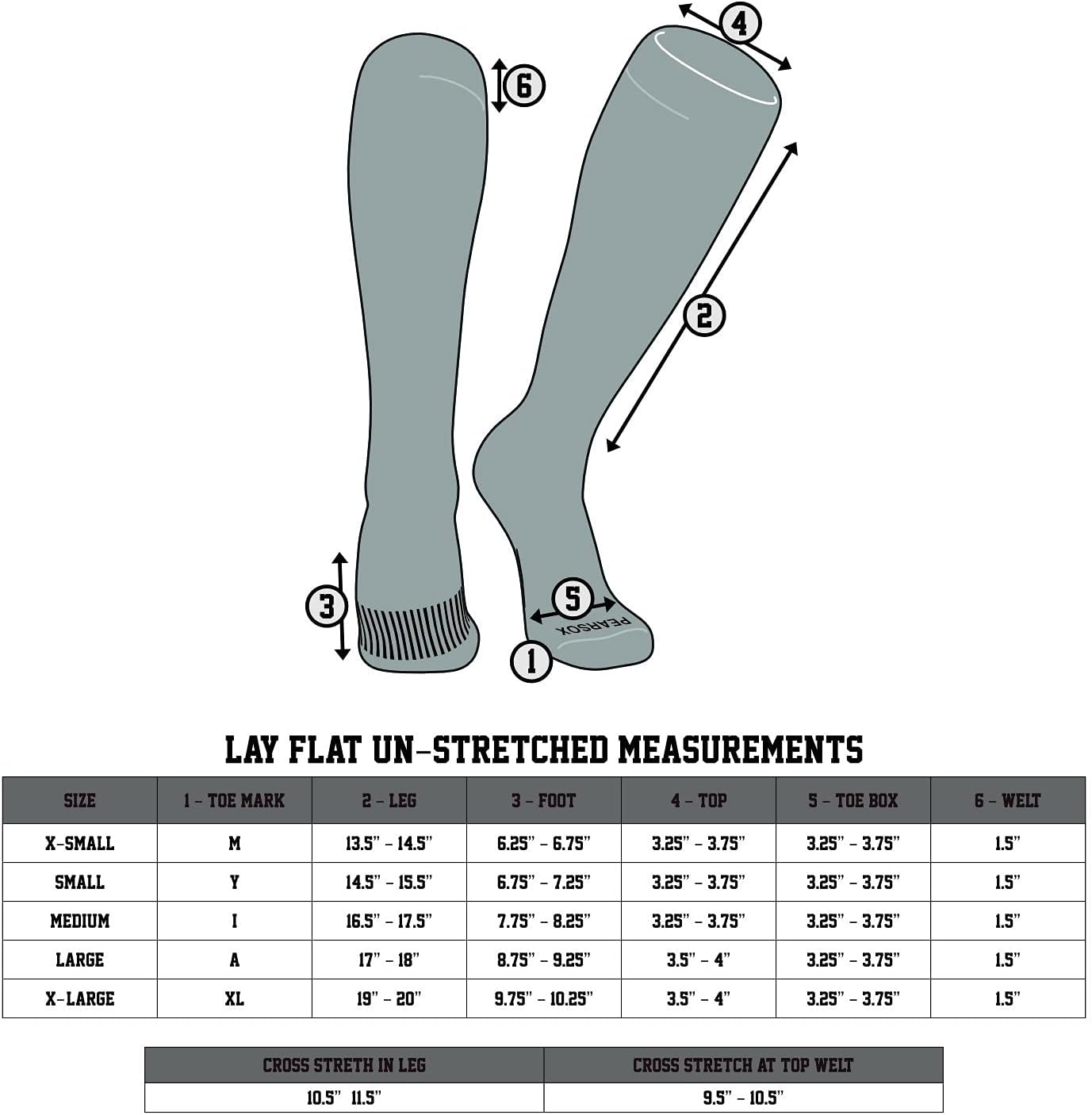 PEAR SOX Striped OTC Baseball, Softball, Football Socks (C) White, Kelly Green, Vegas Gold - Image 3
