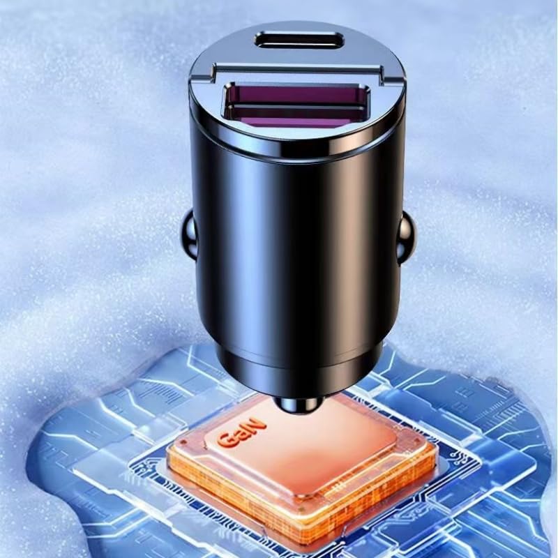 100 W PD ładowarka samochodowa typu C szybkie ładowanie QC3.0 Dual USB do Huawei Xiaomi Samsung, szybkie ładowanie, USB, mini ładowarka