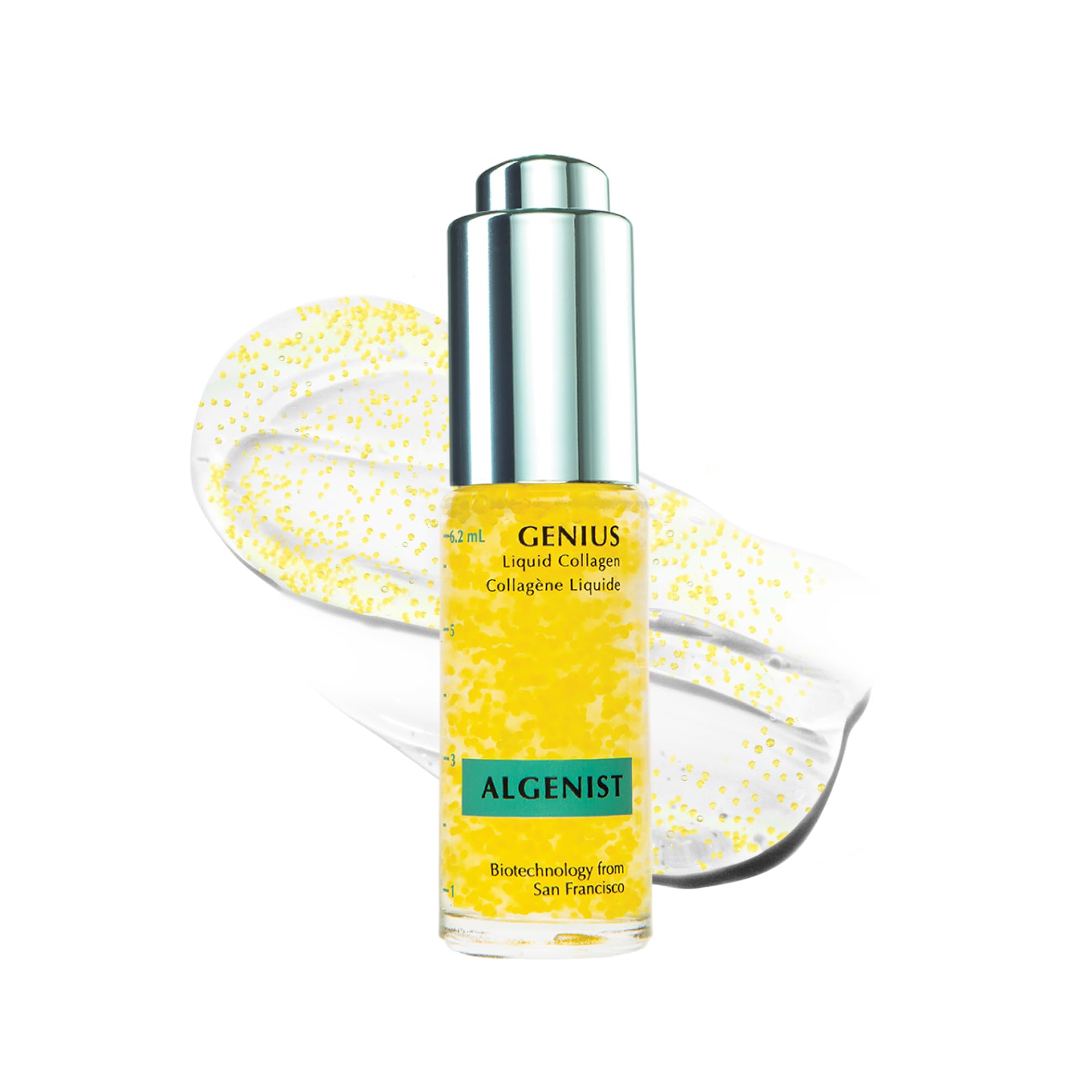 Algenist Genius Liquid Collagen - Vegan, Plant-Based Collagen Dropper with Vitamin E & Omega 3, 6 & 9 - Active Anti-Aging Formula - Non-Comedogenic & Hypoallergenic Skincare