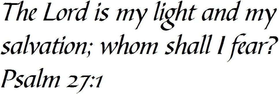 Tapestry Of TruthTapestry Of Truth - Psalm 27:1 - TOT2493 - Wall and Home Scripture, Lettering, Quotes, Images, Stickers, Decals, Art, and More! - The Lord is My Light and My Salvation; whom Shall I Fear? Psalm 27:1
