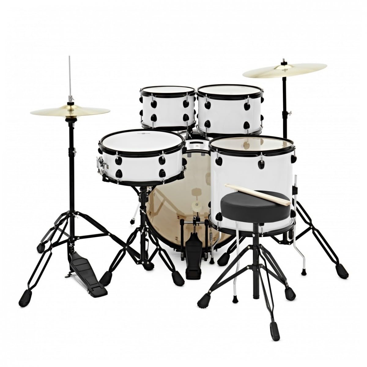 Batteria acustica BDK-20 di Gear4music Bianco Fusion Dimensione