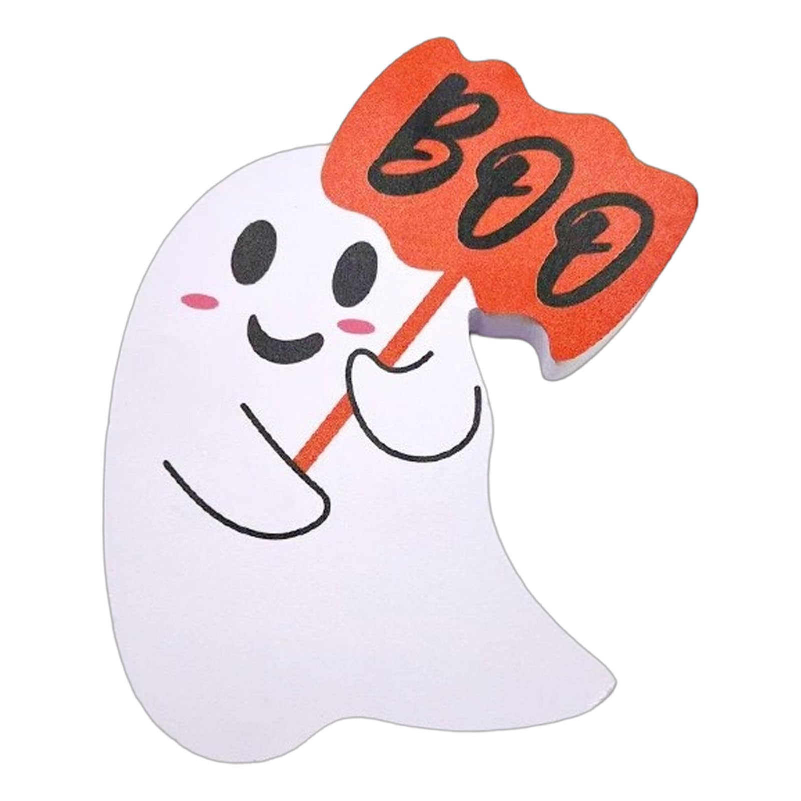 Virelynx Halloween Ghost Table Sign, Wooden Spooky Ornament for Tray