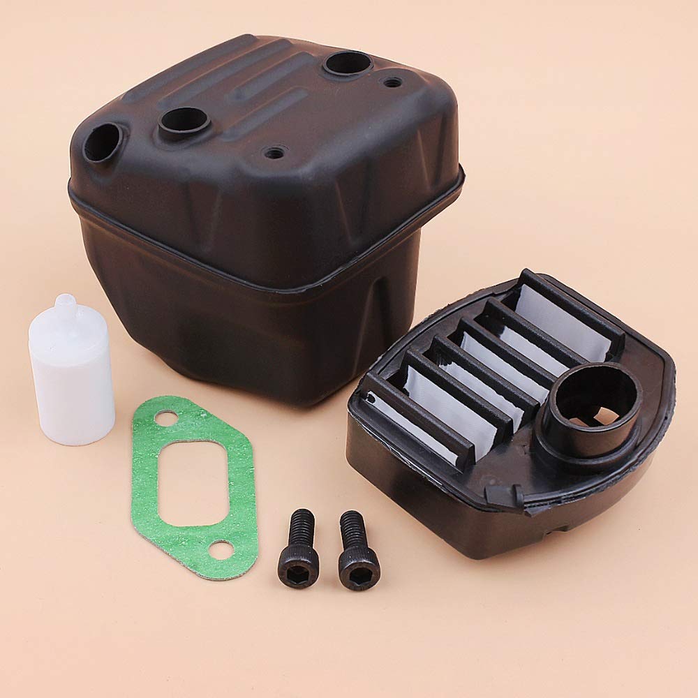 Tiempo Beixi Silenciador de Escape de Aire de Tornillo de Juntas Juego de Filtro Compatible con Husqvarna 357XP 357 359 2159 Jonsered CS2156 CS2159 de la Motosierra de Cadena Sierras de recambios