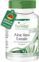 Fairvital | Aloe Vera - 4000mg par dose journalière - fortement dosé - avec Vitamine C - set pour 3 mois - VEGAN - 90 gélules - Aloe Vera Barbadensis Miller