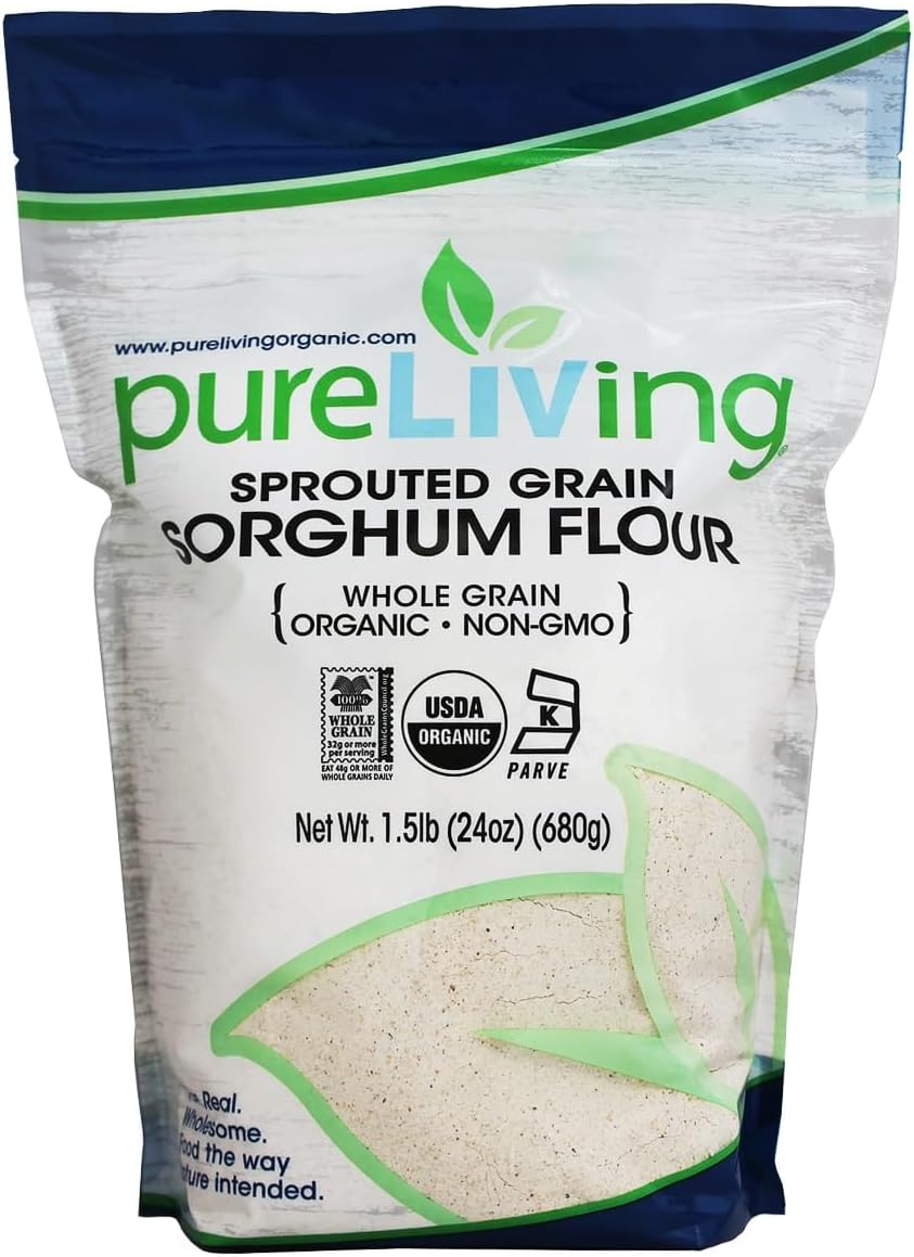 Sprouted Sorghum Flour, Organic, Gluten Free - 24 oz (Pack of 6)