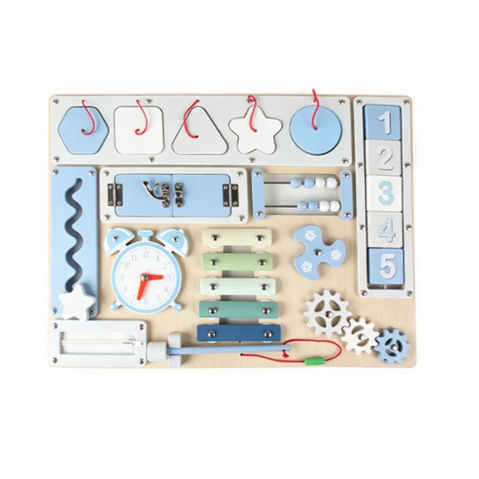 2 Pezzi Busy Board Pedagogico Leggero,