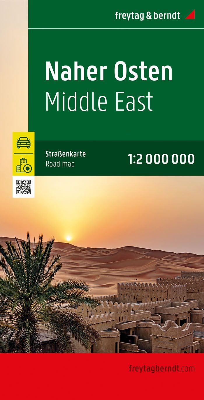 Middle East Road Map - 1:2,000,000 scale