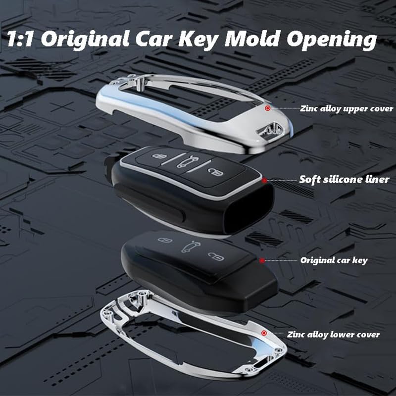 Étui Clé Voiture Peugeot 207 Berline 2008-2014 - Protection Imperméable Et Anti-rayures - Design Simple Et élégant - 8