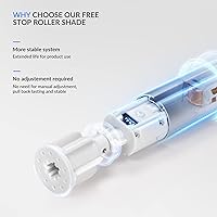 Vista 8 de Persianas enrollables opacas sin cordones para ventanas, con cenefa de casete, cortinas de ventana de jacquard a rayas para dormitorio, tela