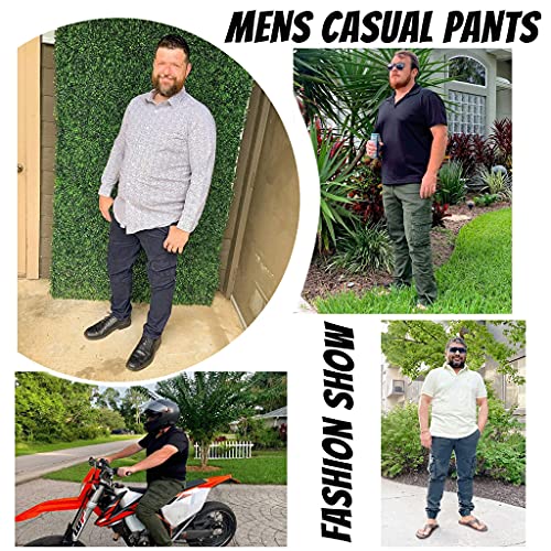 Men's Hiking Pants Outdoor Ripstop Cargo Pants Multi-Pocket Military Casual Work Trousers3