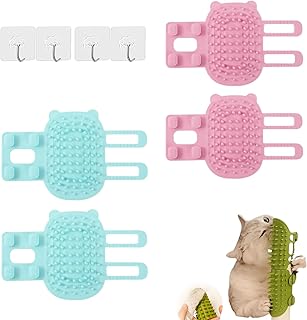 Pet Tickling Artifact, Cat Corner Brush, Cat Scratching Tool, Tickling Comb Pet Brush, Tickling Comb for Cat Dog, Wall Corner Pet Brush, Corner Cat Scratching Post (4 pcs Style-(C+D))