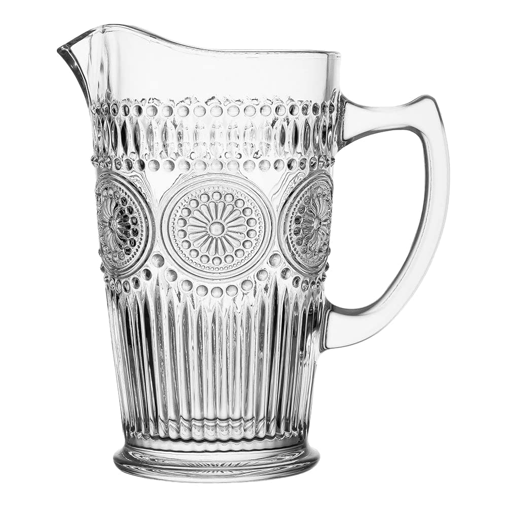 Buy GTR Crystal Clear Glass Pitcher jug 1.2 Liter Romantic Style