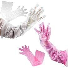 Red Shoulder Length Gloves and White Insemination Long Gloves