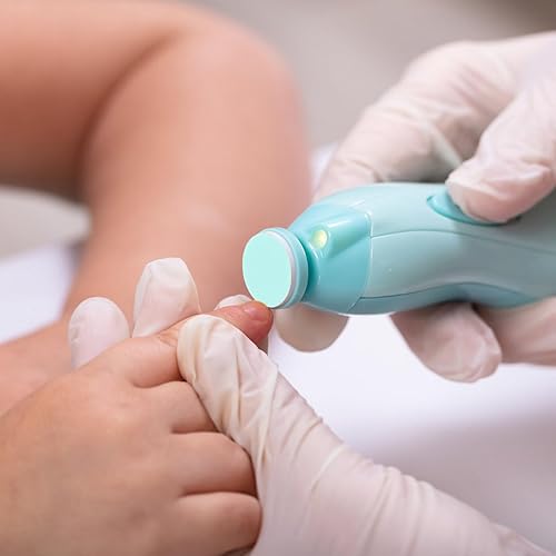 Miniatura 2 de POPETPOP Almohadillas de repuesto para lima de uñas para bebé, 12 almohadillas de repuesto para recortadora de uñas, cabezales de pulido de uñas