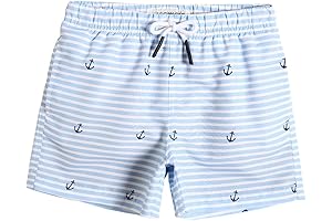Toddler Boy Swimsuits, 3 Pack UPF 50+ Boys Swim Trunks