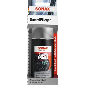 Sonax 03401000 Rubber Cleaner with Sponge Applicator, 100 ml, Cleans, Maintains and Keeps all Rubber Parts Elastic, Prevents