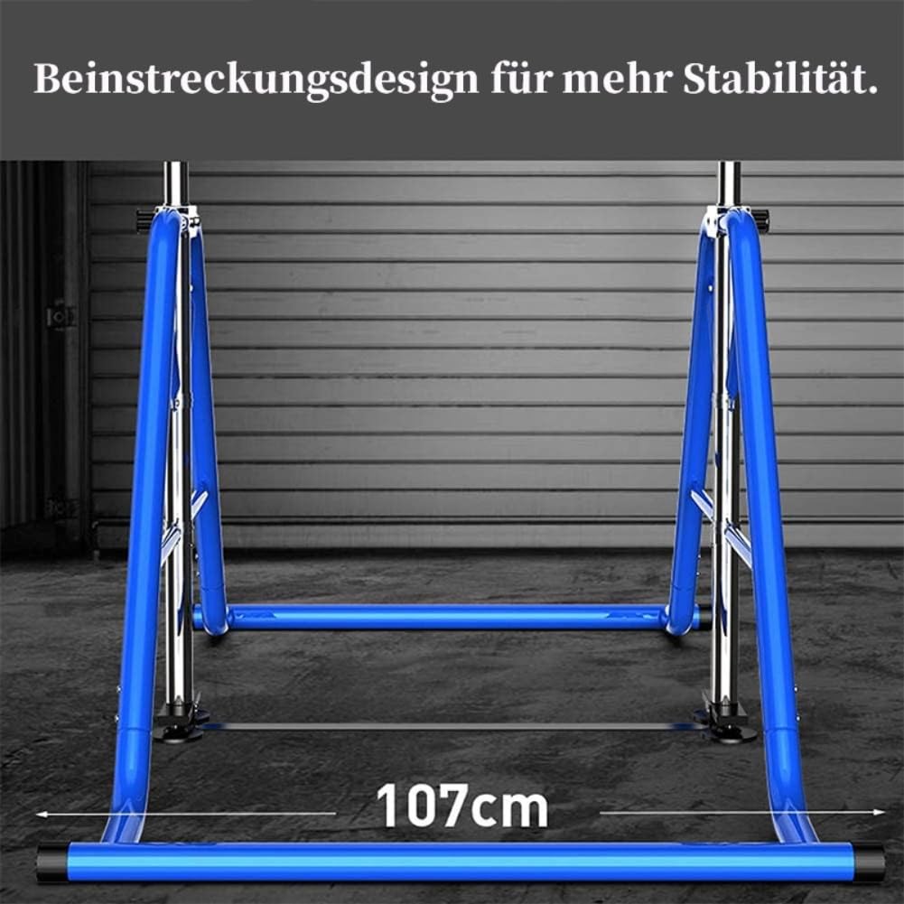 Gymnastikstange Klimmzugstange Barren-Gymnastik Hängestange Training Klappbar Tragkraft 200 kg Fitness Heimgebrauch Multifunktional Outdoor Indoor 7-Stufige Höhenverstellung