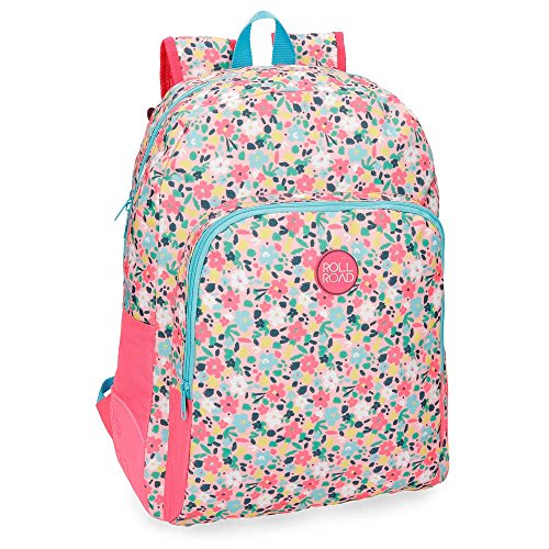 Roll Road Pretty Coral Mochila Escolar Multicolor 33x44x13 5 cms Poliéster 19.6L