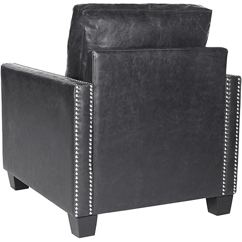 Safavieh Mercer Collection Horace Club Chair, Antique Black