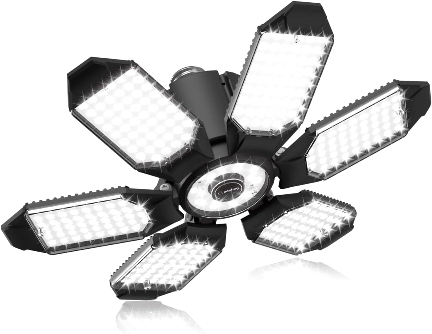 LED Garage Light Super Bright 1800 Lumen LED Ceiling Light with 12 Adjustable Panels Easily