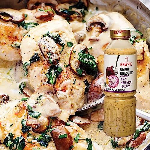 Image of [KEWPIE] Onion Dressing with Garlic | Bold and Distinctive Flavors, Versatile, Addictive Taste | Trusted Brand for Home and Professional Chefs (16.9OZ x 12 Bottles) Value Pack