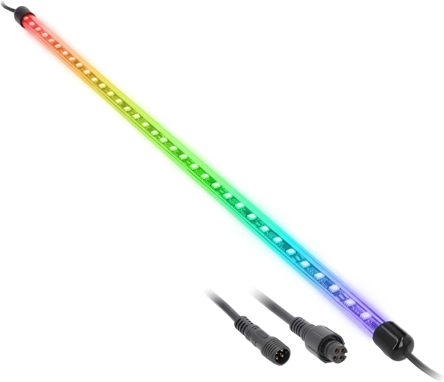 Heise by Metra 28 Inch Chasing LED Tube for Vehicle Accent Lighting, IP67 Waterproof, Aluminum Alloy, RGB Color Changing