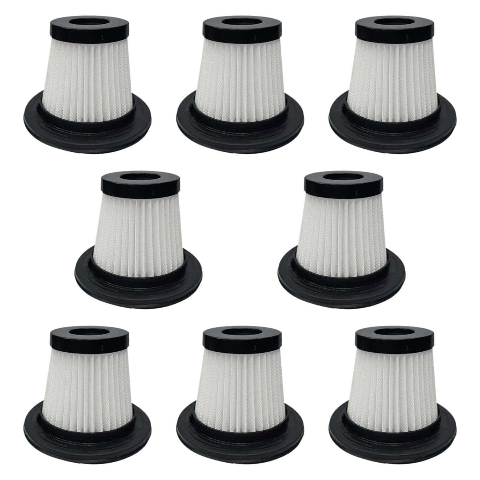 8 Filtros De Repuesto Hepa Lavables Para Aspiradora | filtro plegado, material pp, fácil instalación, paquete económico