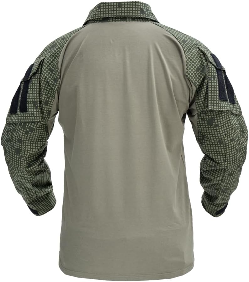 IDOGEAR Men G3 Combat Shirt with Elbow Pads Rapid Assault Long Sleeve Shirt Tactical Military Airsoft Clothing