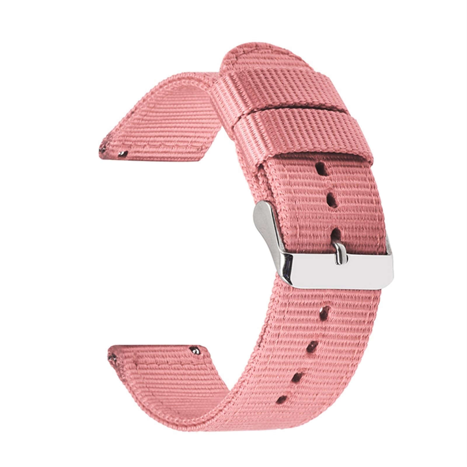 HABITZ Bracelet en nylon de qualité supérieure 18 mm 20 mm 22 mm 24 mm compatible for Samsung Galaxy Watch3 41 46 mm Watch42 46 mm Active2 40 44 mm Bracelet de montre for remplacement rapide (Color :