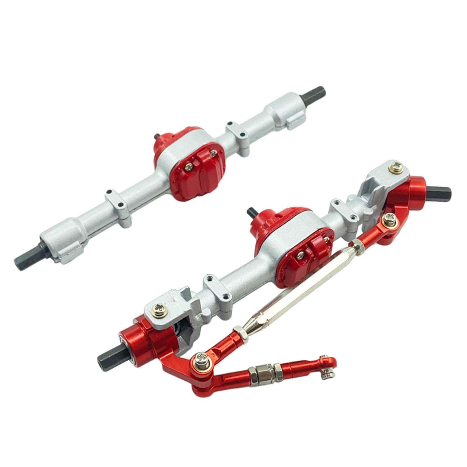 ATORSE Metal Front & Rear Axle Set for D90 D91 Mn90 Fj45 Rc Car Front Rear Silver-image-22