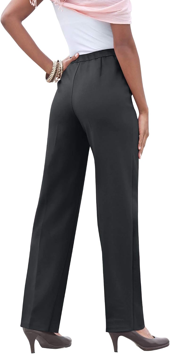 Roaman's Women's Plus Size Classic Bend Over Pant