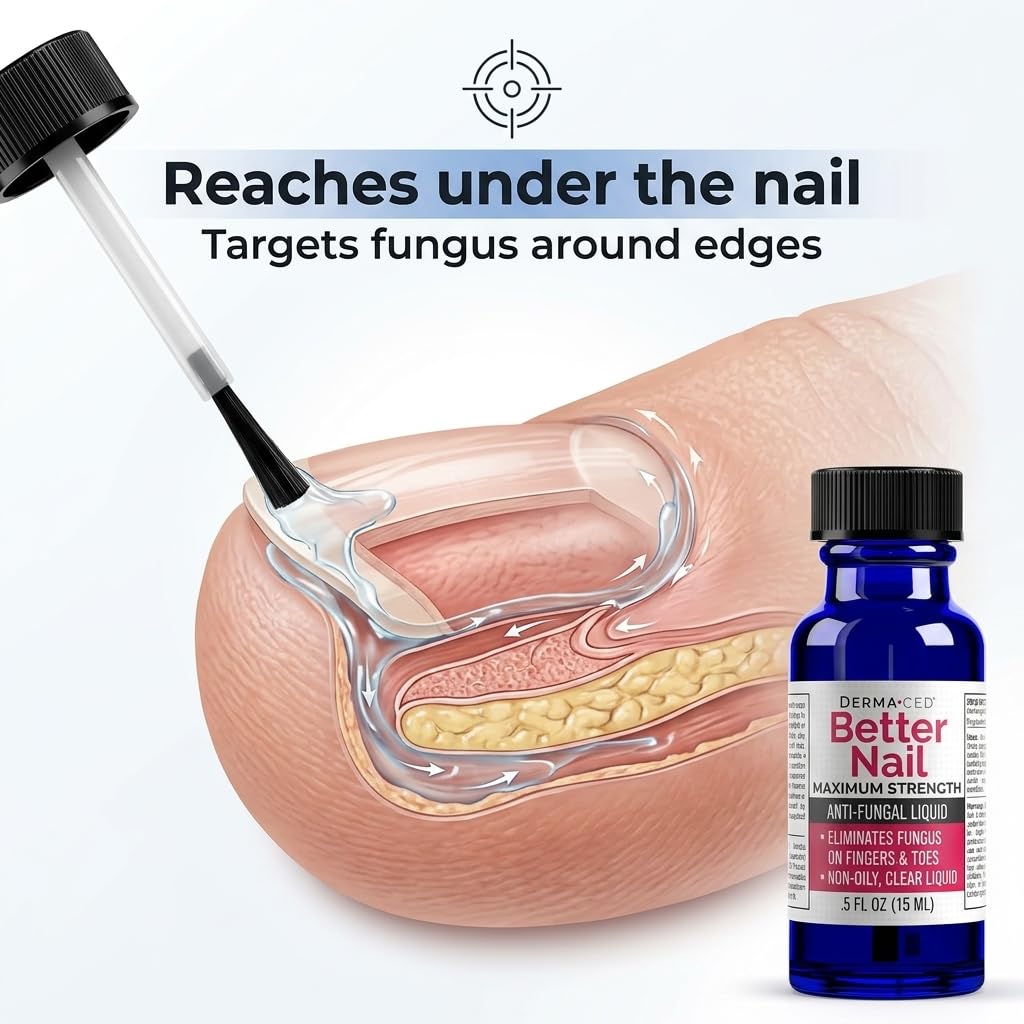 Better Nail - Rejuvica - Extra Strength Nail Fungus Treatment - 25% Undecylenic Acid Maximum Strength Antifungal Solution helps Discolored & Damaged Nails - Supports Healthy Nails with 6 Natural Oils