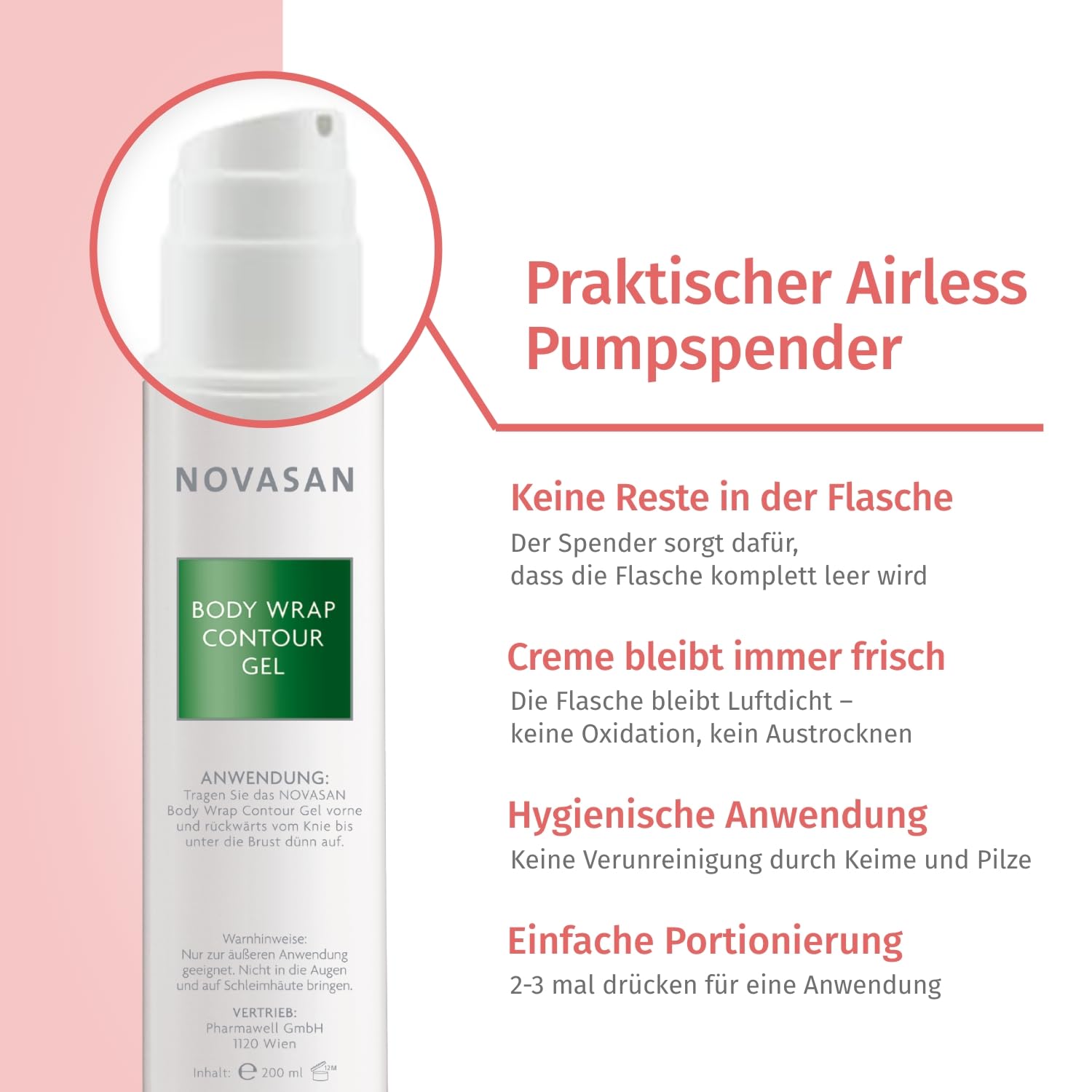 Anti-Cellulite Body Wrap Set mit Thermo-Contour Gel und Folie – Straffende Körperbehandlung gegen Orangenhaut für Bauch, Beine & Po – Professionelle Beautysalon-Technik für Zuhause – NOVASAN®