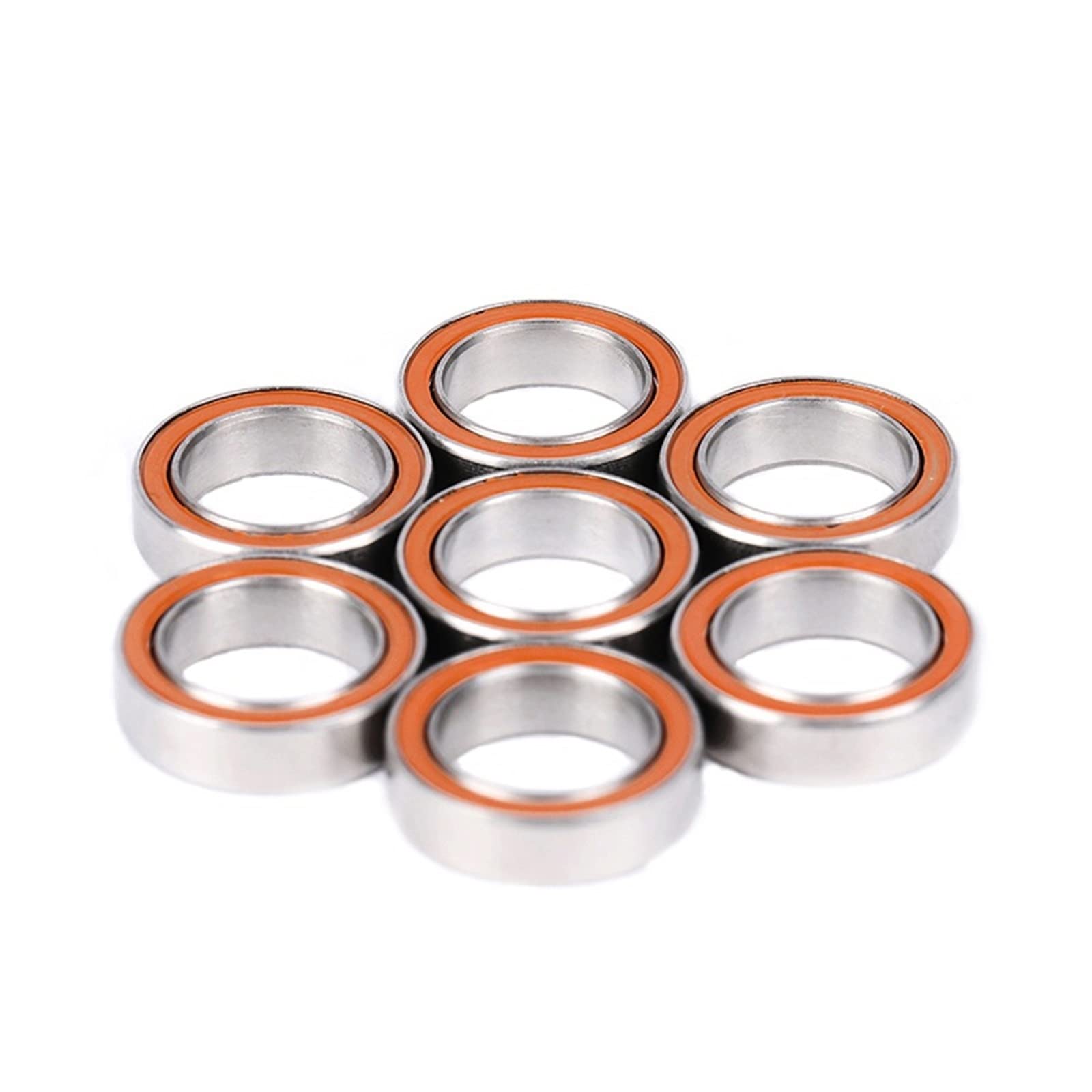 Industrial Bearings 10 Uds 10x15x4 S 6700 2RS CB ABEC7 rodamiento de bolas de cerámica híbrido de acero inoxidable sin grasa de giro rápido for Ball Bearing Skate Bearings