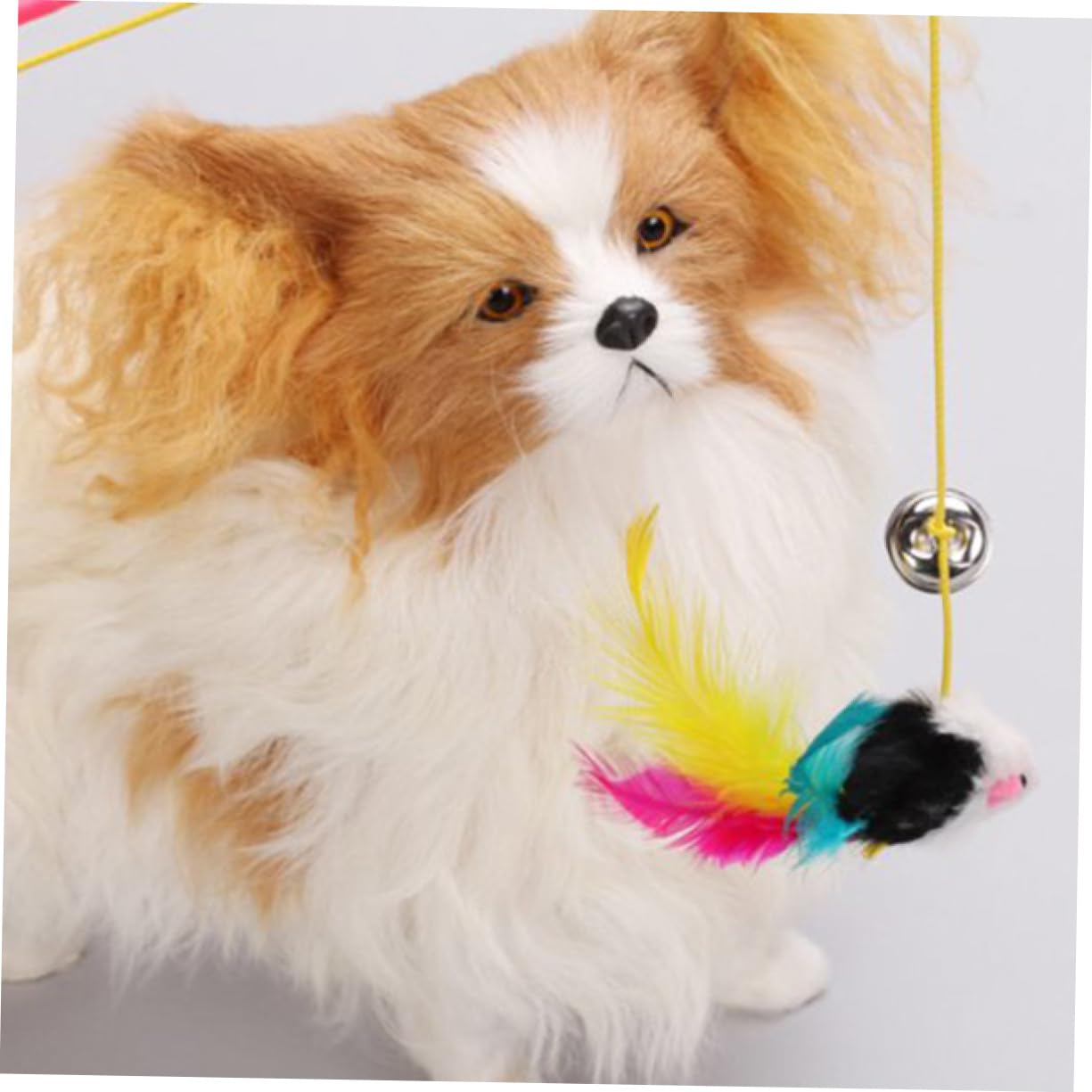 POPETPOP Canne à Pêche pour Chat Interactive Souris et Clochette