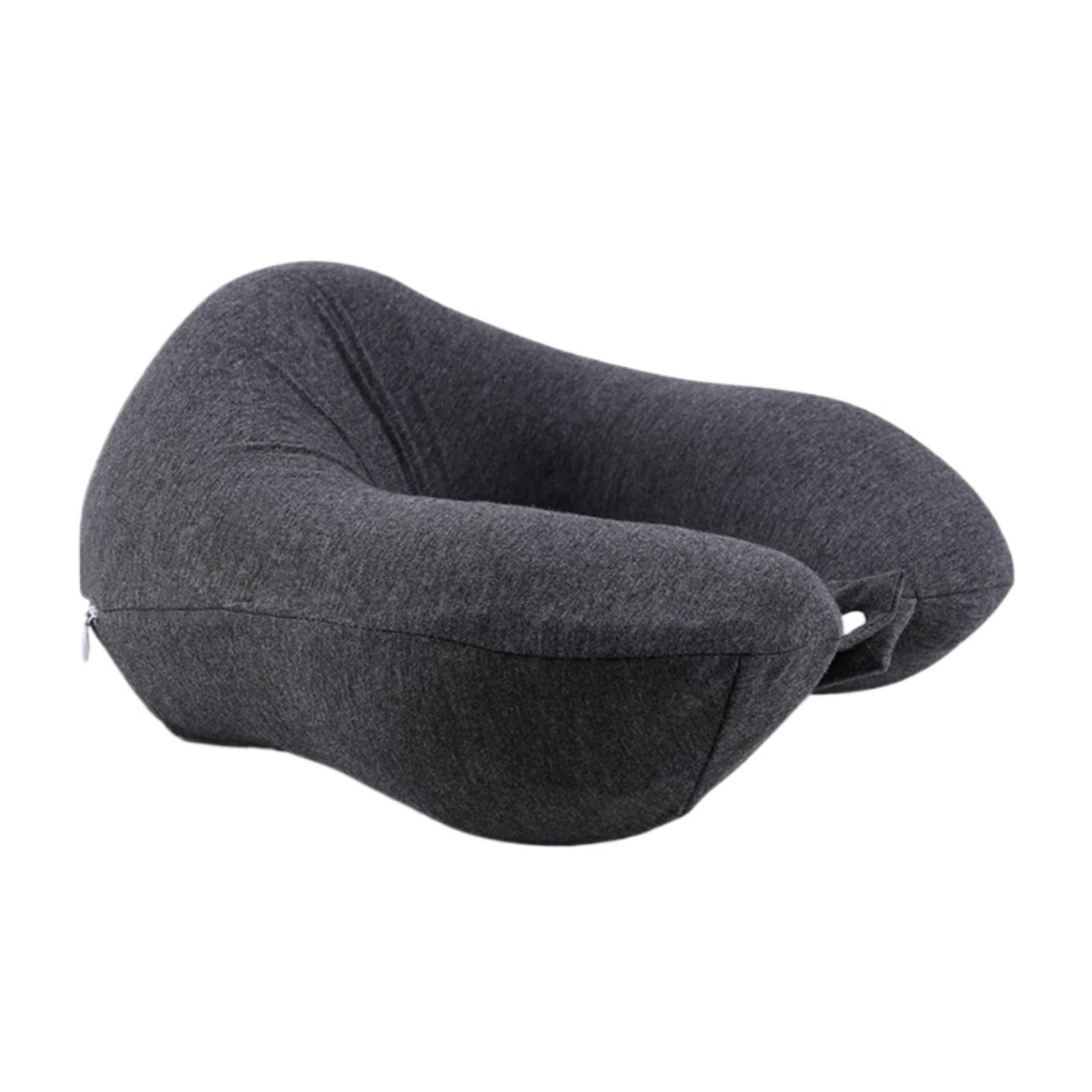 Almohada Viaje Relajarse Almohada De Látex For El Cuello, Ideal For Viajes Largos Ergonómica Oficina(Black)