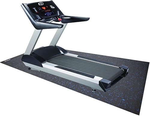 Miniatura 4 de RevTime Alfombrilla para caminadora de 6.5 x 3 pies (78 x 36 pulgadas) para equipo de fitness resistente, color negro