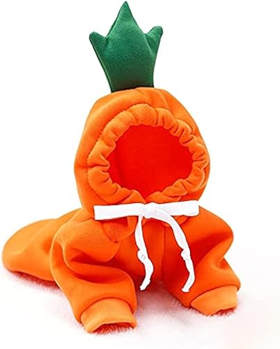 Miniatura 5 de Ropa cálida de invierno para perro, lindo abrigo de frutas con capucha de forro polar para perros y mascotas, chaqueta de disfraz para bulldog