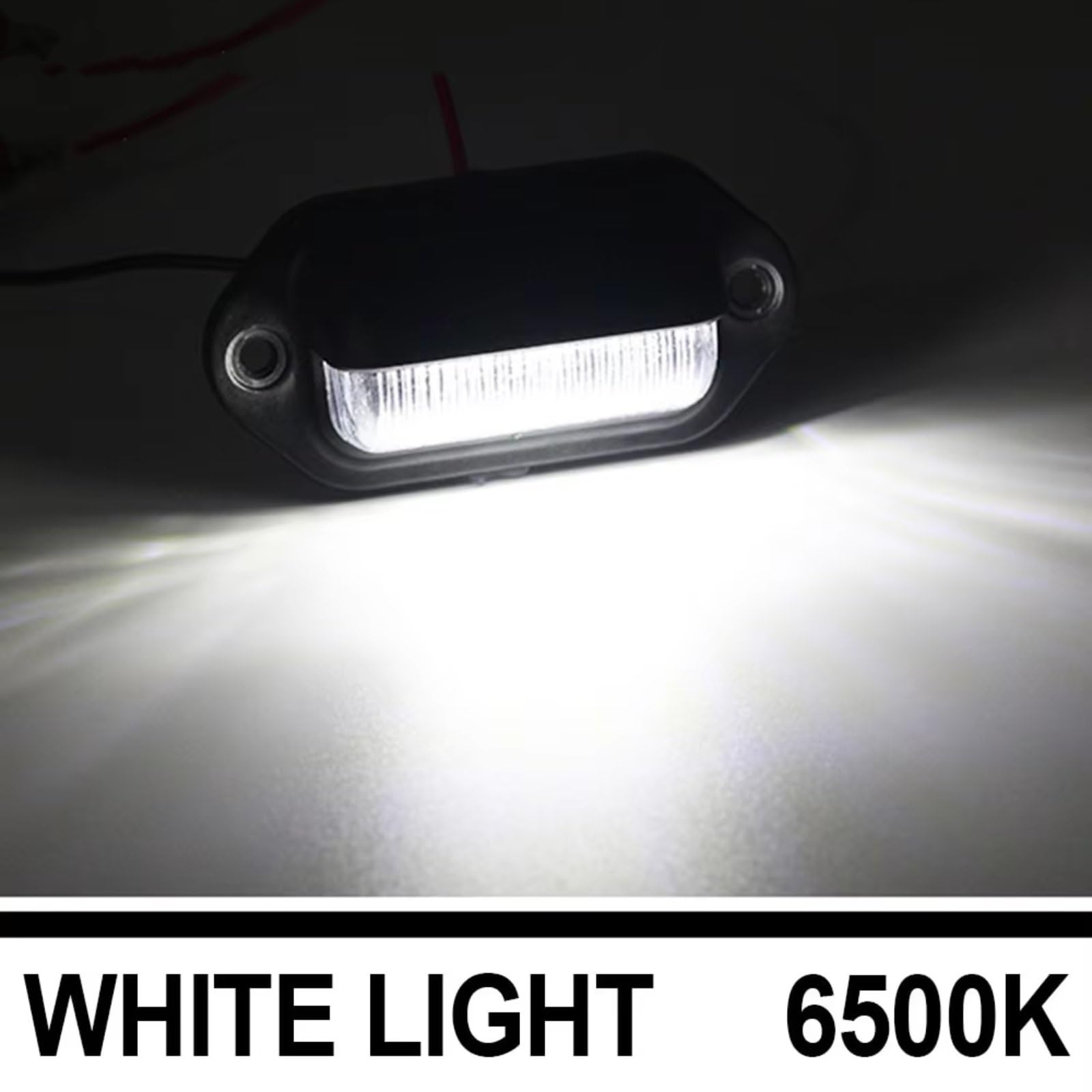 Gruppo Ottico Posteriore Per auto camion rimorchi moto barca 2 X 12 V-24 V 6 LED numero targa luce lampada fanale posteriore universale Fanale Posteriore