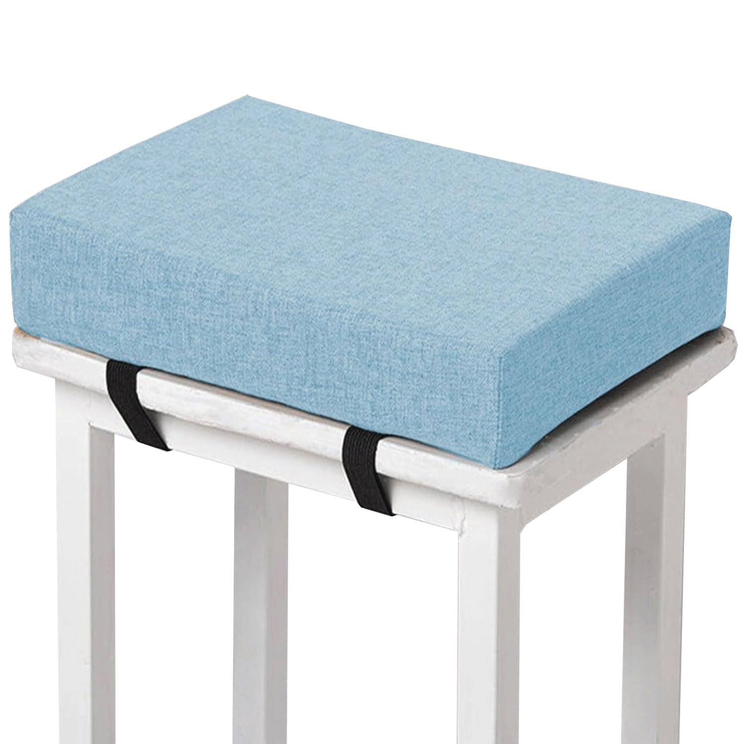 Memory Foam square Seat Cushion3/ 5/8cm thick,35/40/45/50cm rectangular Stool Cushion,Anti - Slip, Seat Cushion seat pads dining chairs with Removable Cover for Kitchen Bar Chairs(H13,1pc 30x40x5cm)